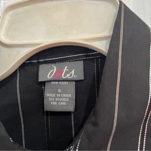 Vintage Y2K Sleeveless Pinstripe Peplum Button Down Blouse Size S - Picture 3 of 4